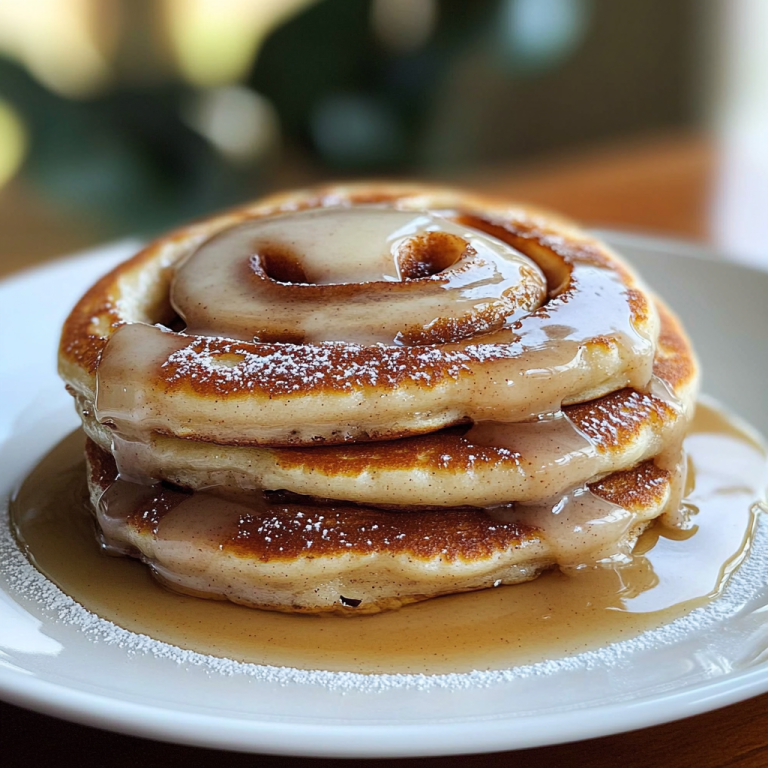 Easy Cinnamon Roll Pancakes