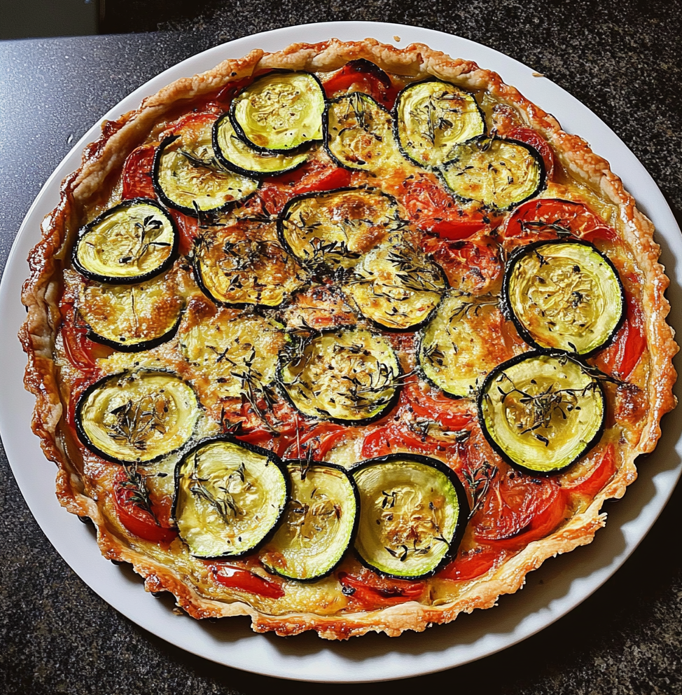 Tarte Tomate Courgette