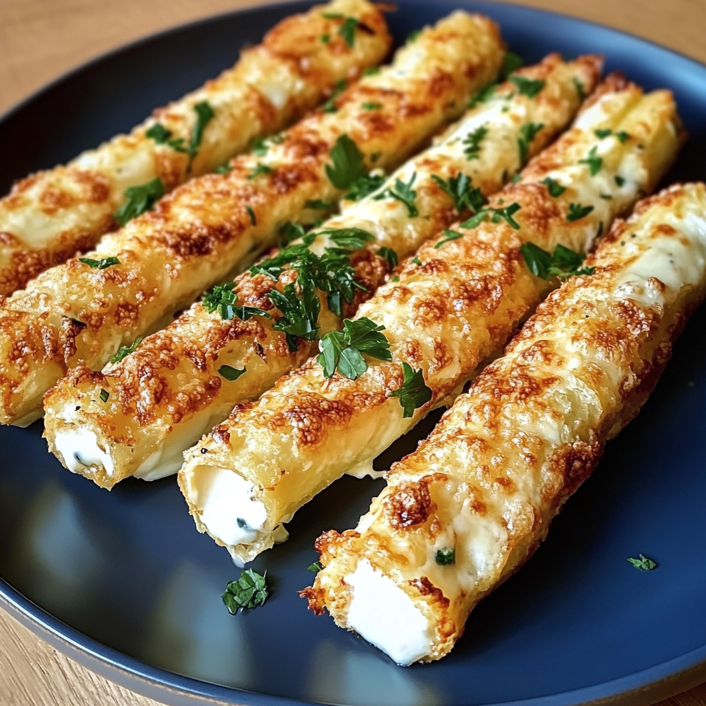 Cigares Croquants aux Courgettes et Fromage Fondant
