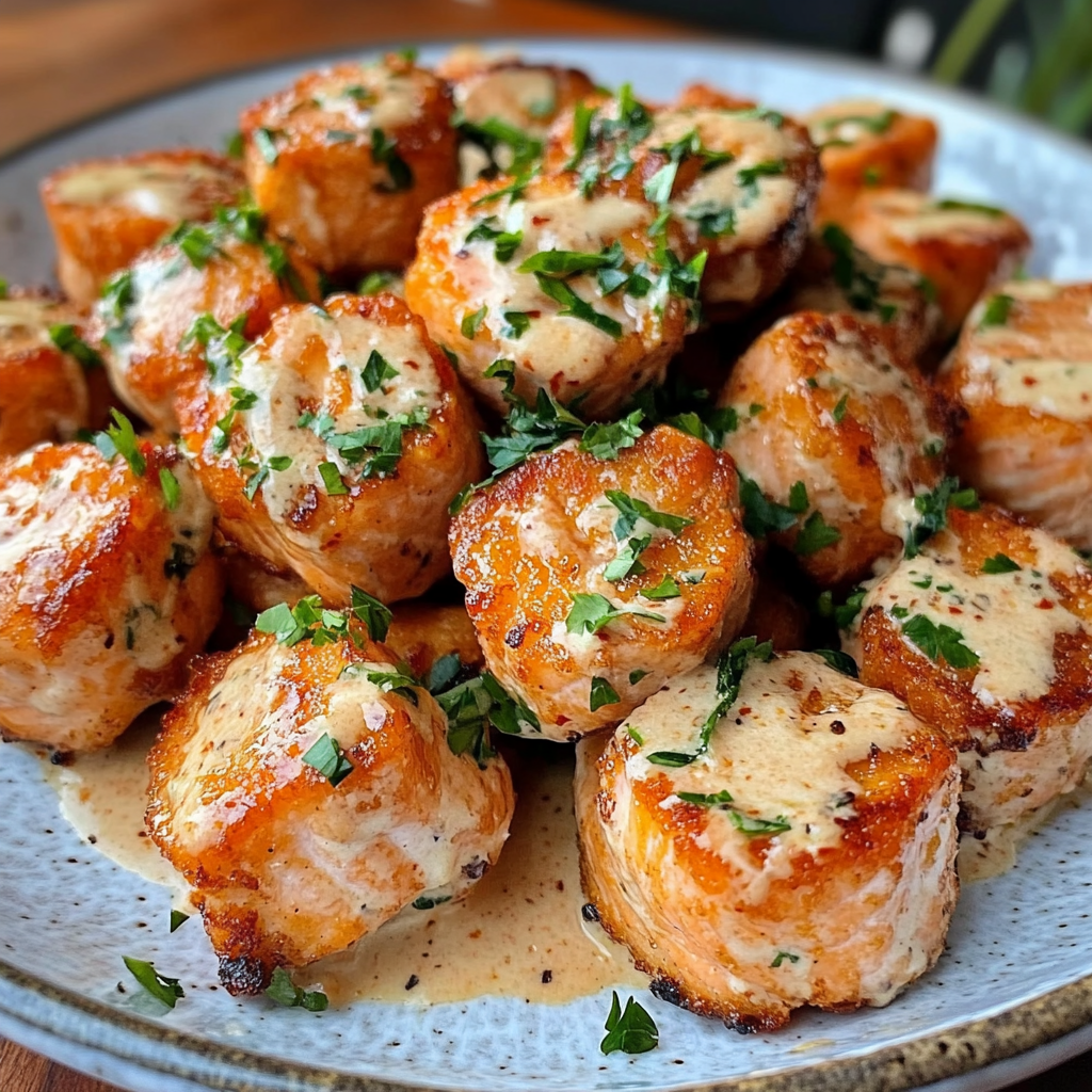 Crispy Bang Bang Salmon Bites