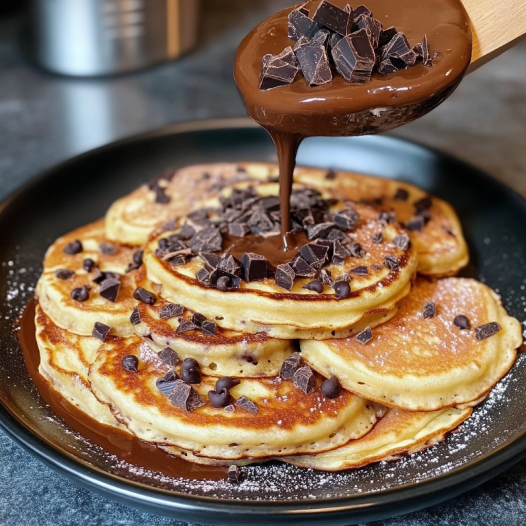 Pancakes Moelleux aux Pépites de Chocolat