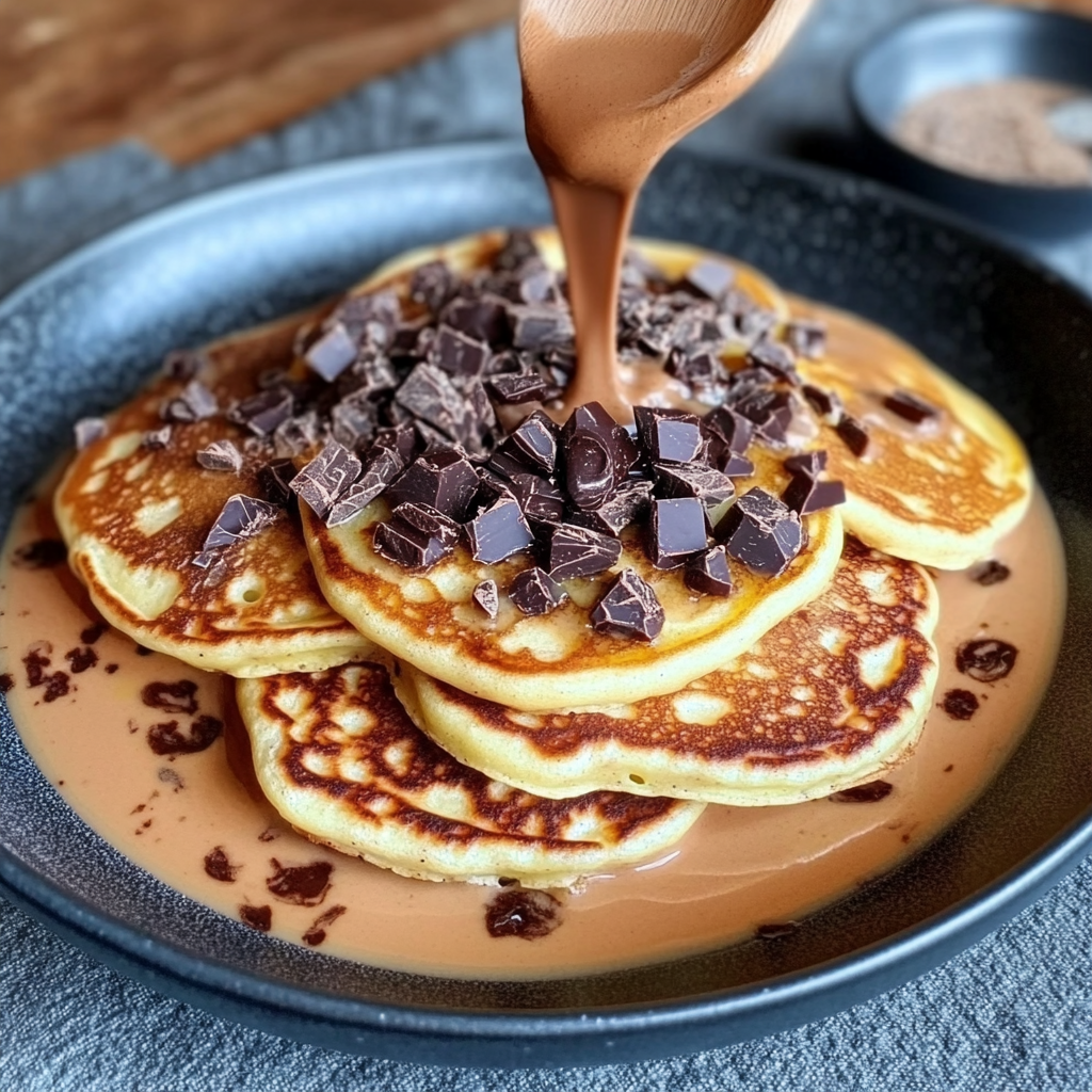 Pancakes Moelleux aux Pépites de Chocolat