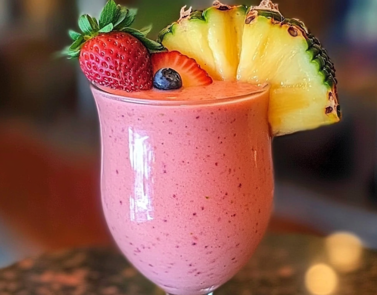 Strawberry Pina Colada Smoothie