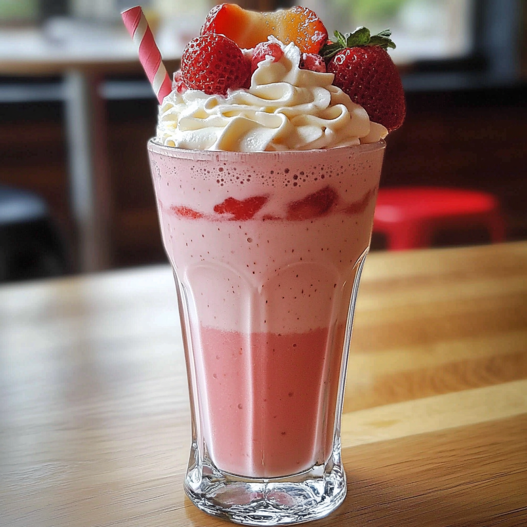 Milkshake à la Fraise Maison