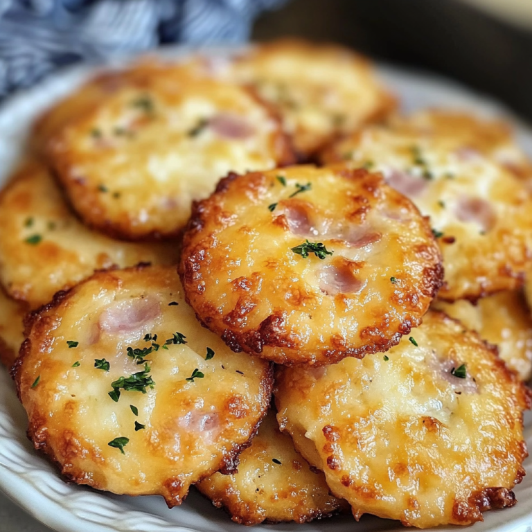 Cookies salés au jambon et fromage