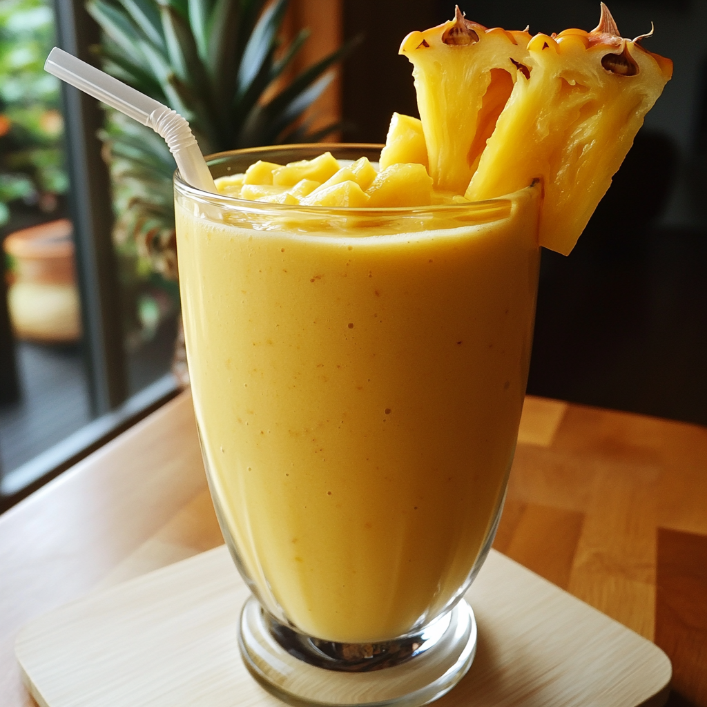 Smoothie ananas-mangue