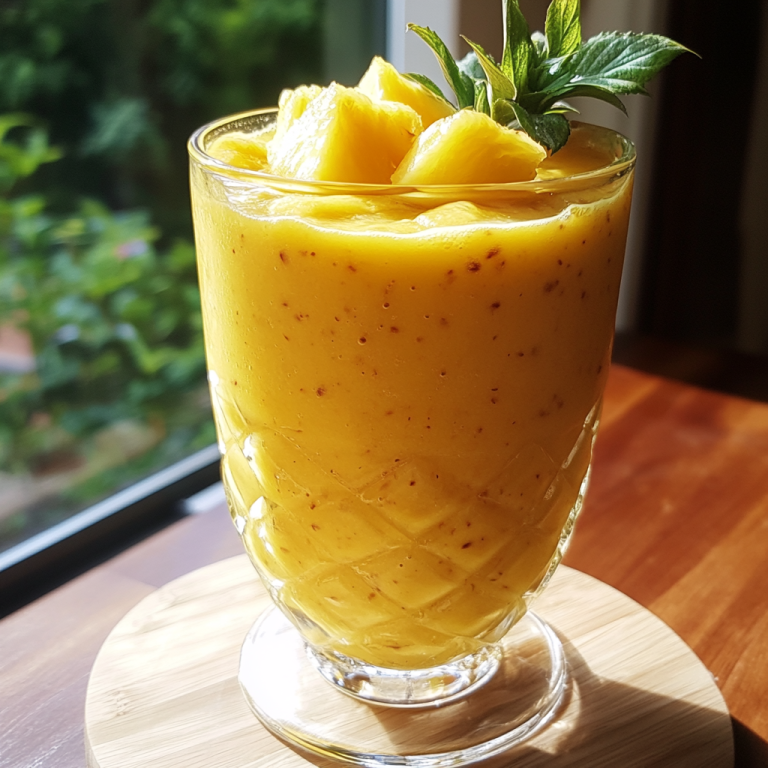 Smoothie ananas-mangue
