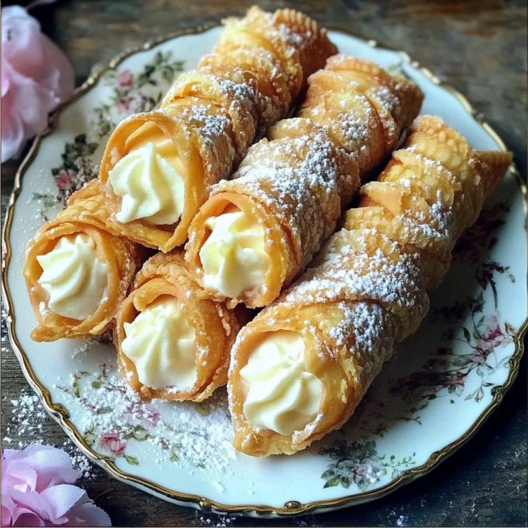 Cannoli à la crème pâtissière
