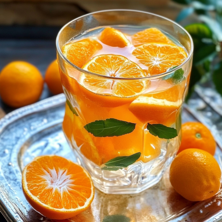 Detox water aux mandarines