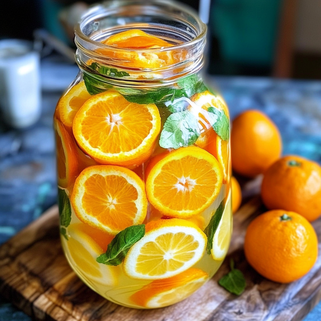 Detox water aux mandarines