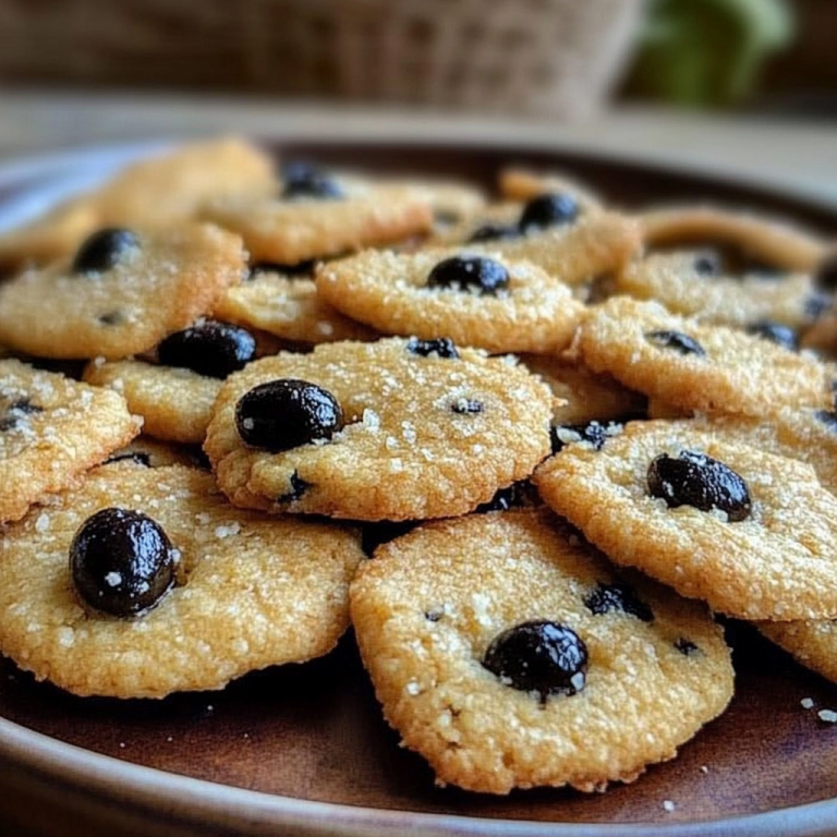 Cookies salés aux olives noires et parmesan