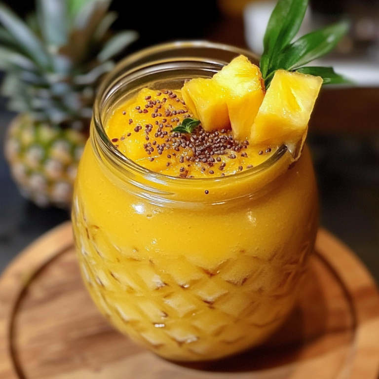 Smoothie Brûle-Graisse Ananas et Mangue