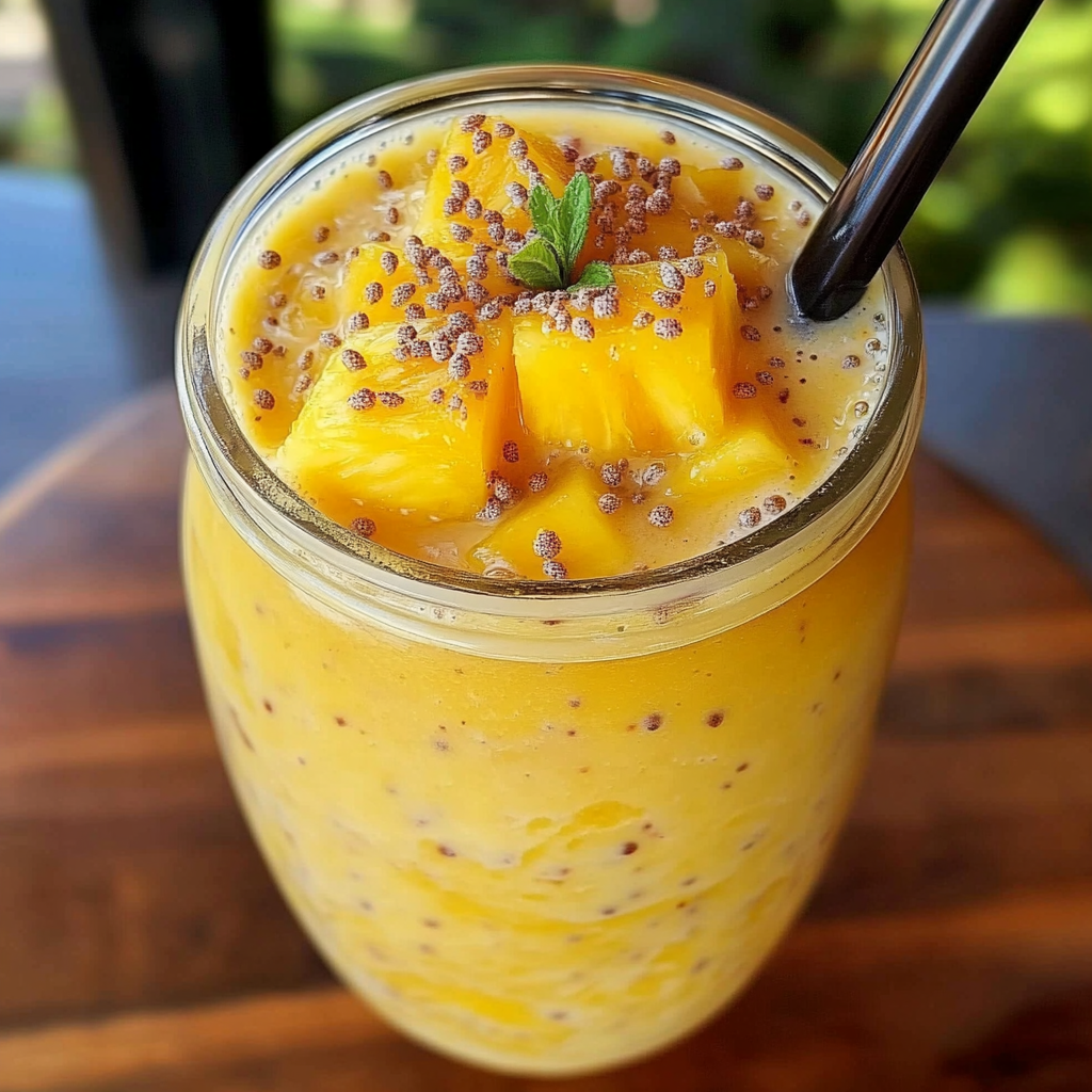 Smoothie Brûle-Graisse Ananas et Mangue
