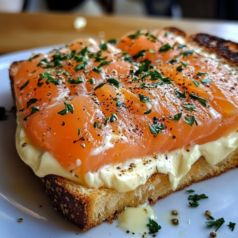 Croque Saumon Fumé et Boursin
