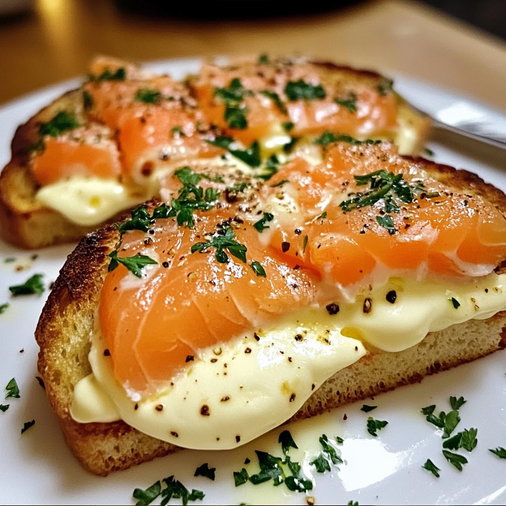 Croque Saumon Fumé et Boursin