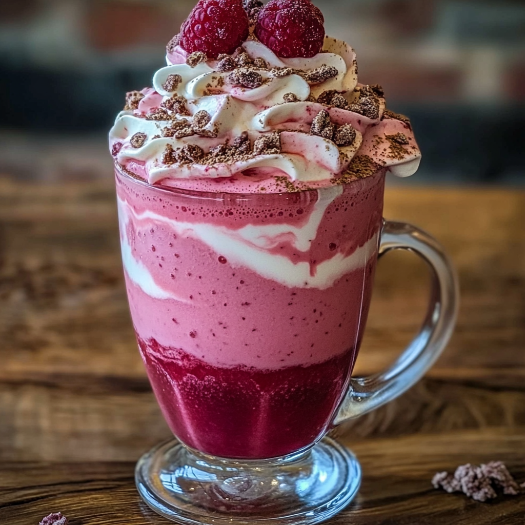 Frappé vanille-framboise