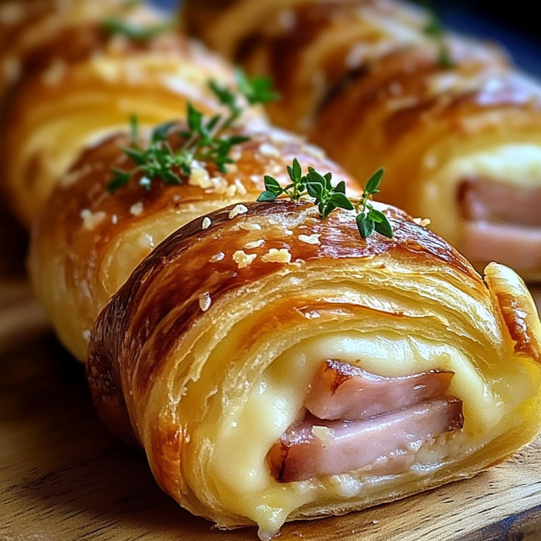 Rouleaux de Pain de Mie au Jambon et au Fromage
