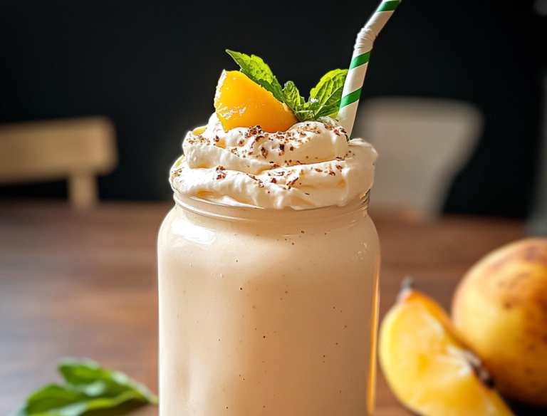 Milk-shake aux pêches