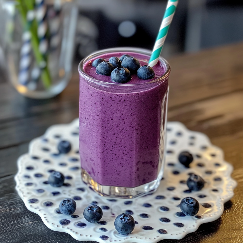 Smoothie Facile Aux Myrtilles