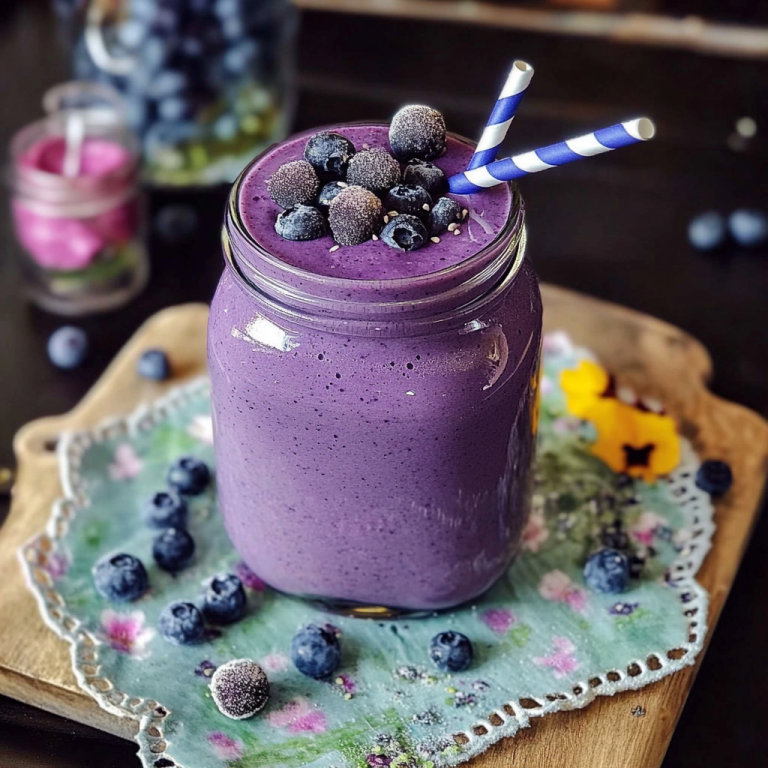 Smoothie Facile Aux Myrtilles