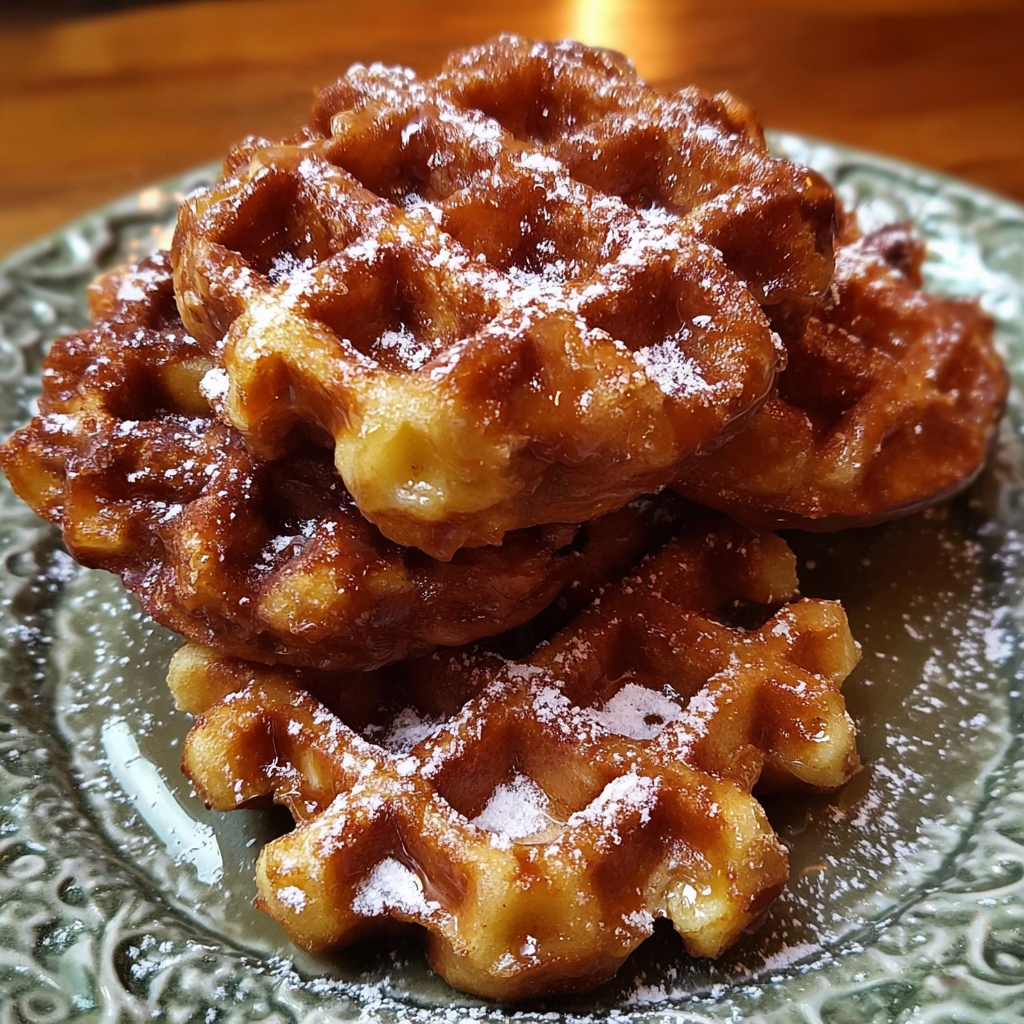 Apple Fritter Waffle Donuts