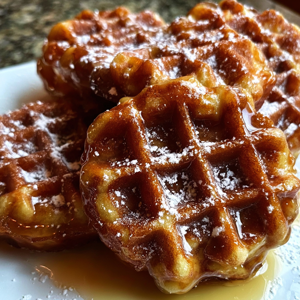 Apple Fritter Waffle Donuts