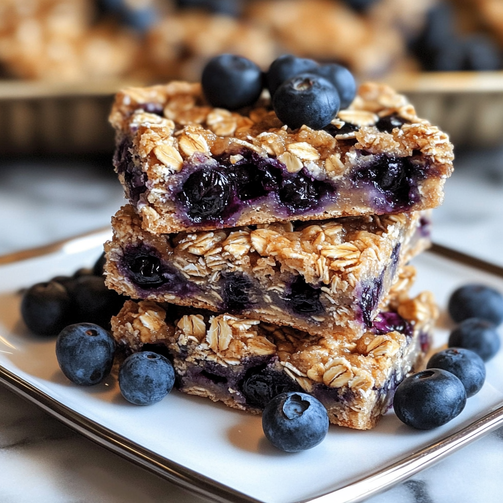 Blueberry Oatmeal Breakfast Bars