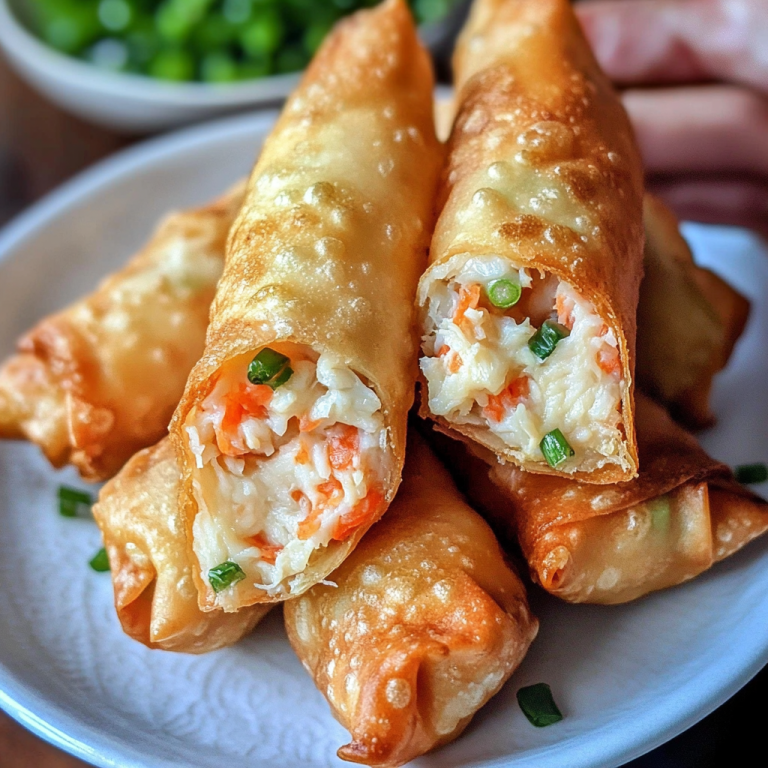 Crab Rangoon Egg Rolls