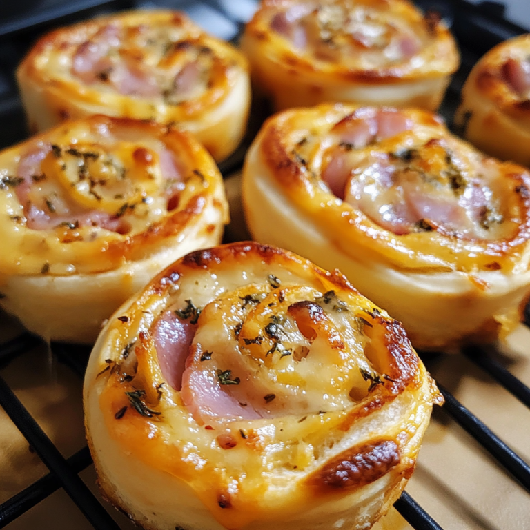 Hot Ham and Cheese Pinwheels