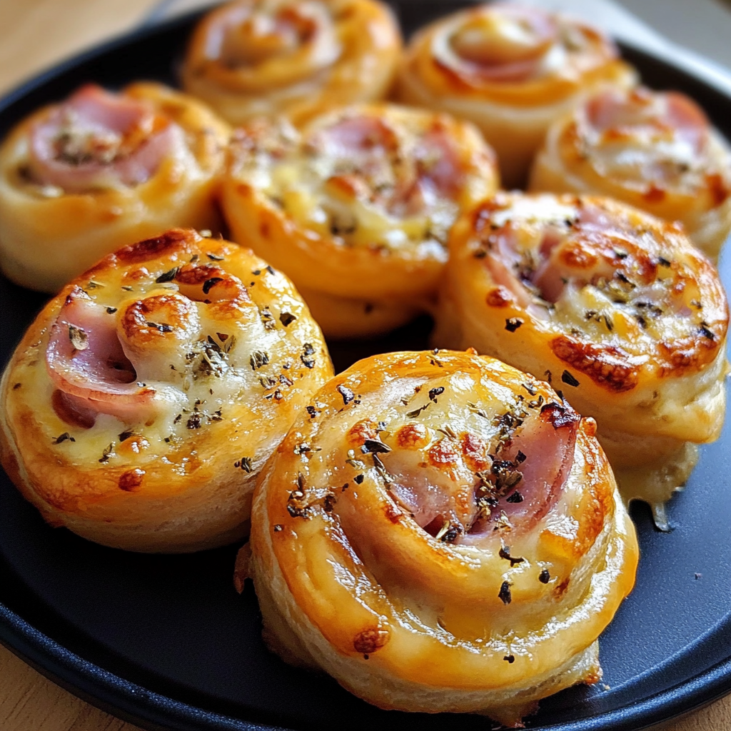 Hot Ham and Cheese Pinwheels