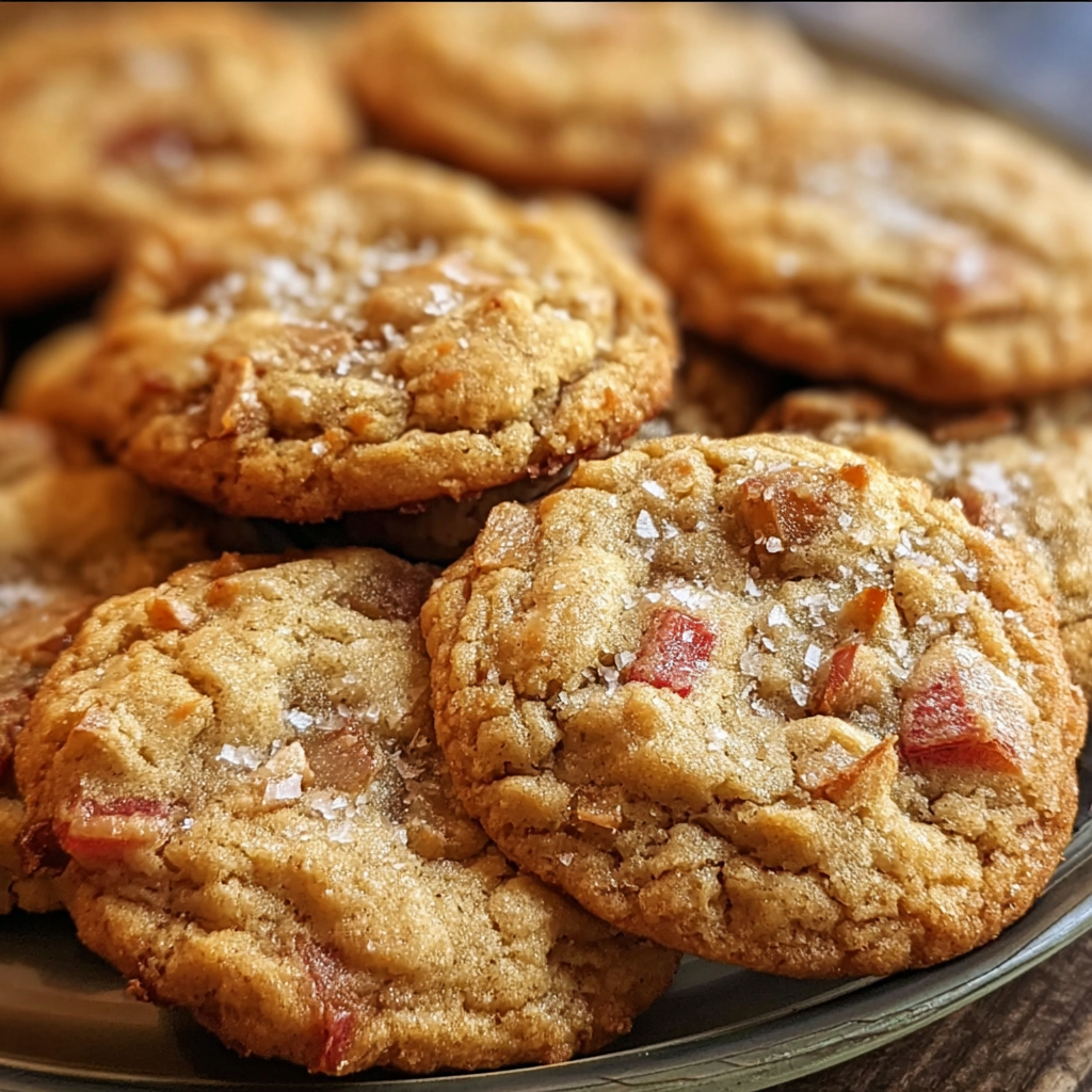Brown Sugar Rhubarb Cookies