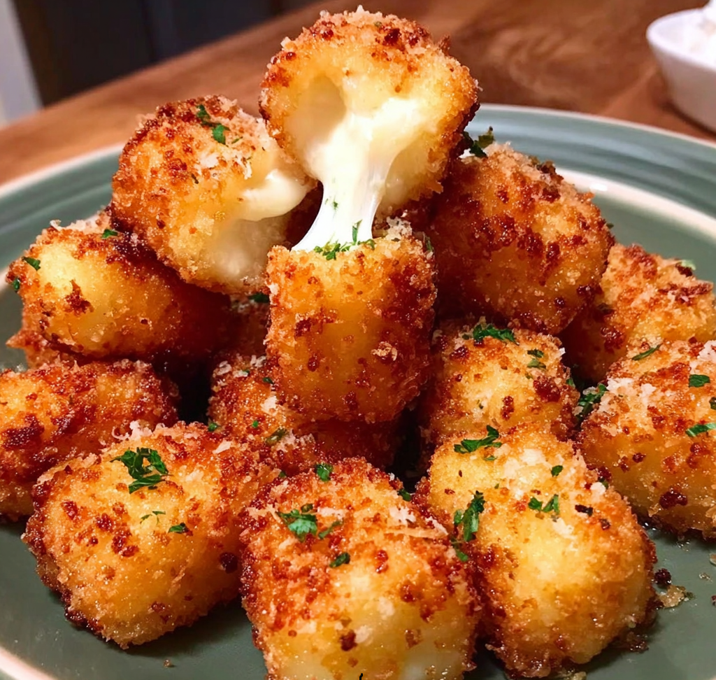 Easy Fried String Cheese Bites