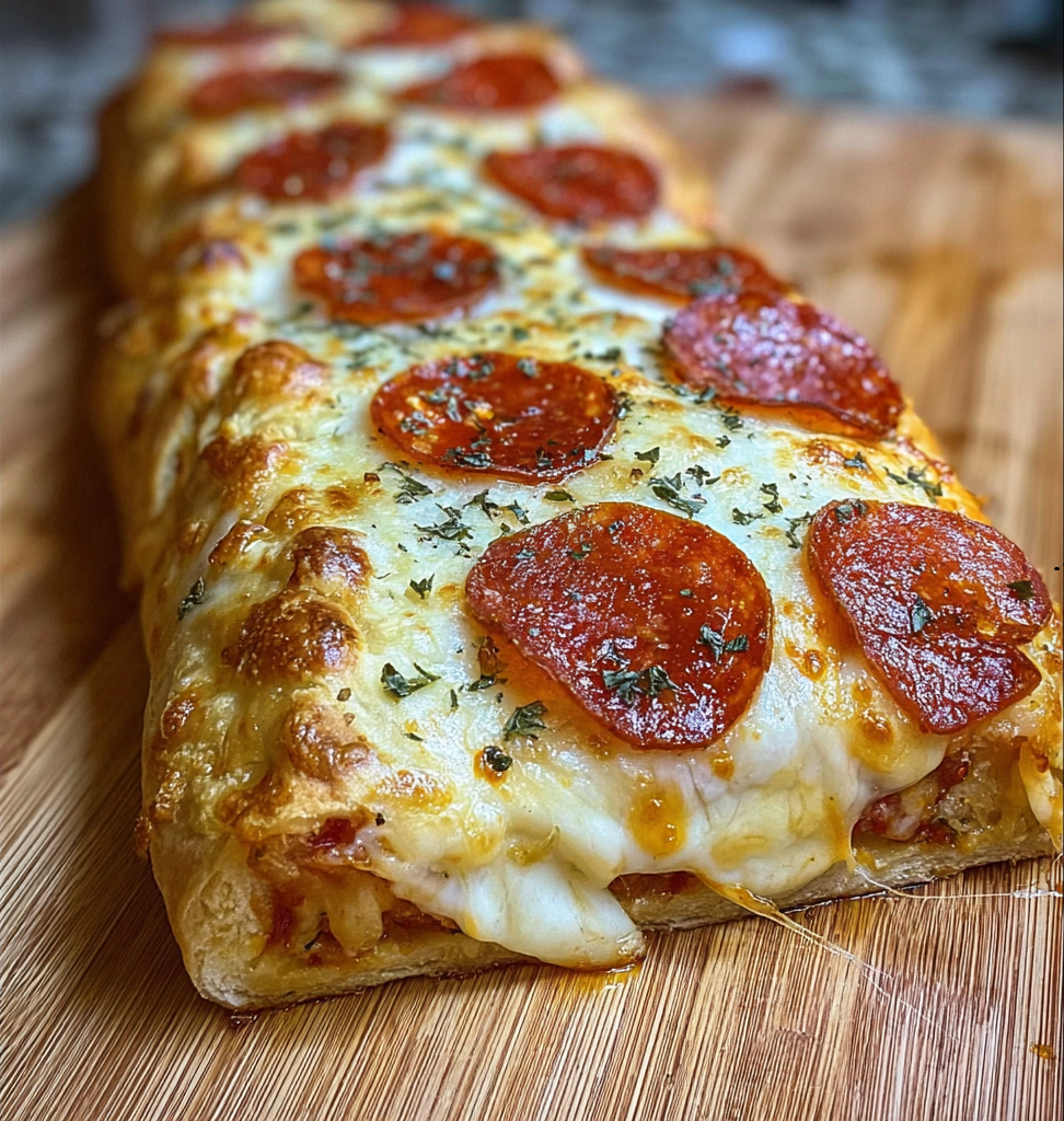 Cheesy Pepperoni Stromboli