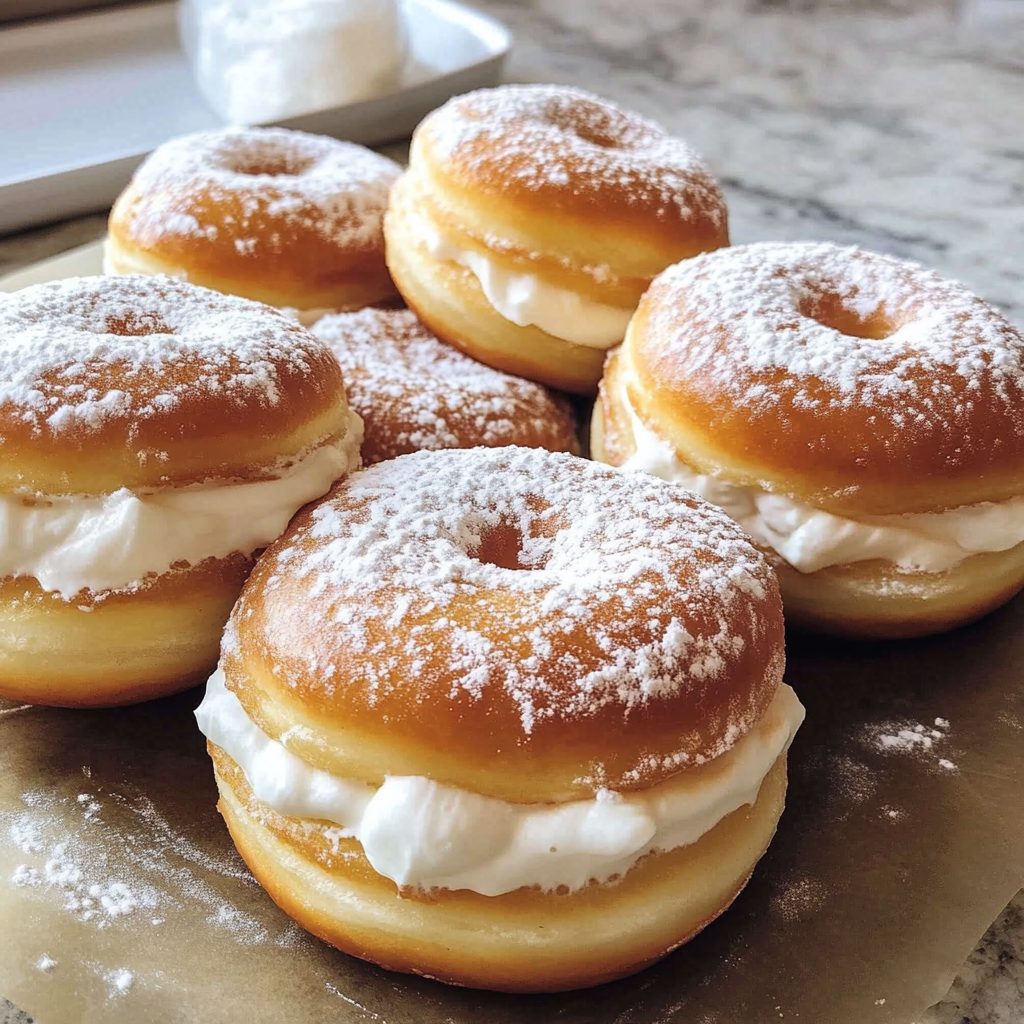 Cream-Filled Doughnuts