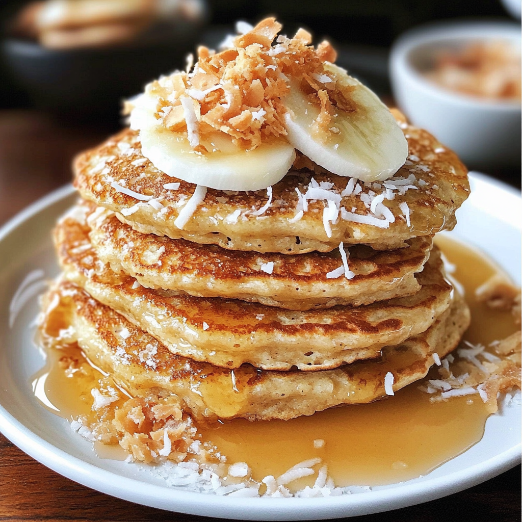 Toasted Coconut Pancakes