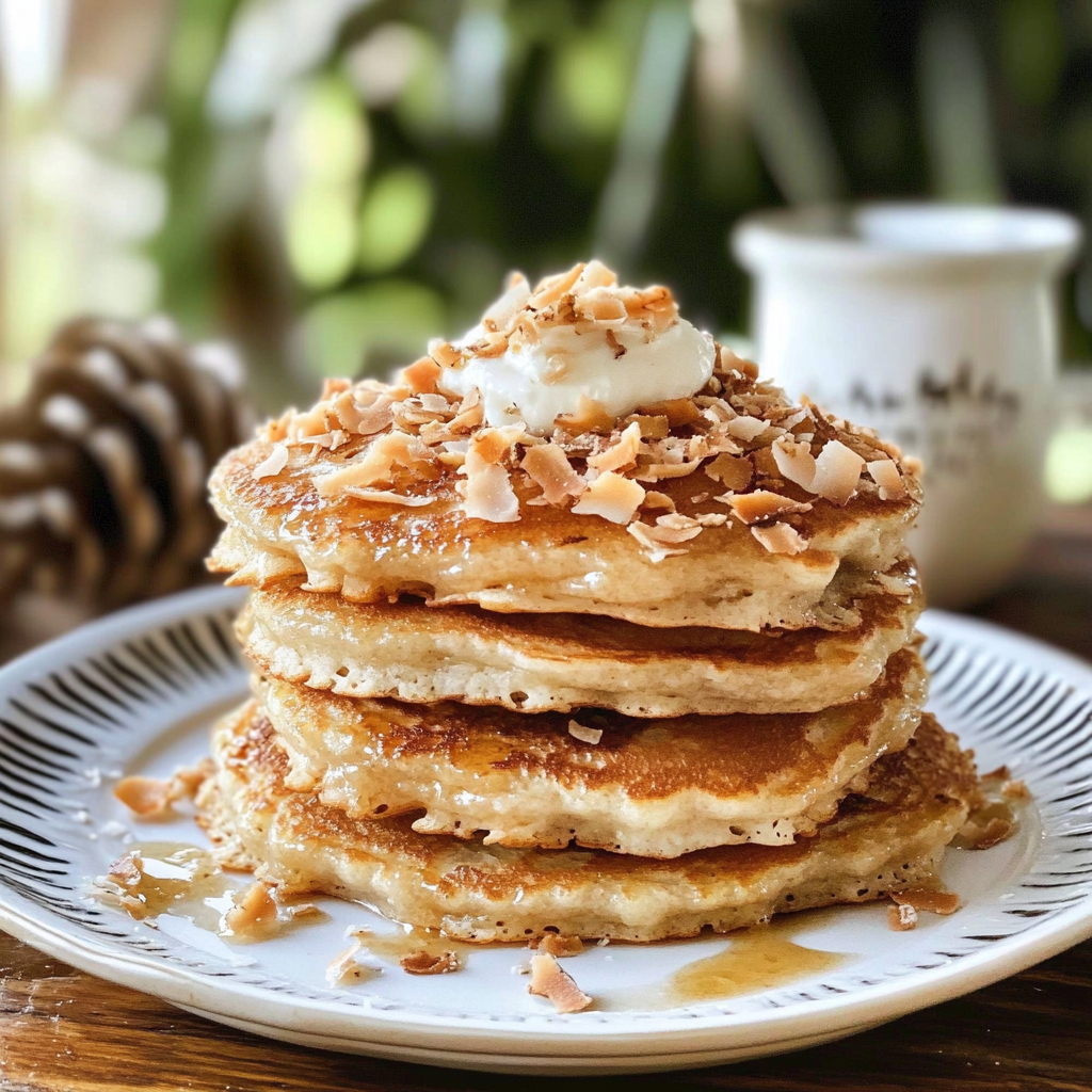 Toasted Coconut Pancakes