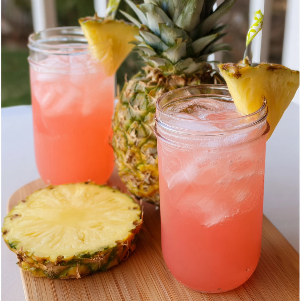 Pineapple Pink Lemonade Soda Recipe