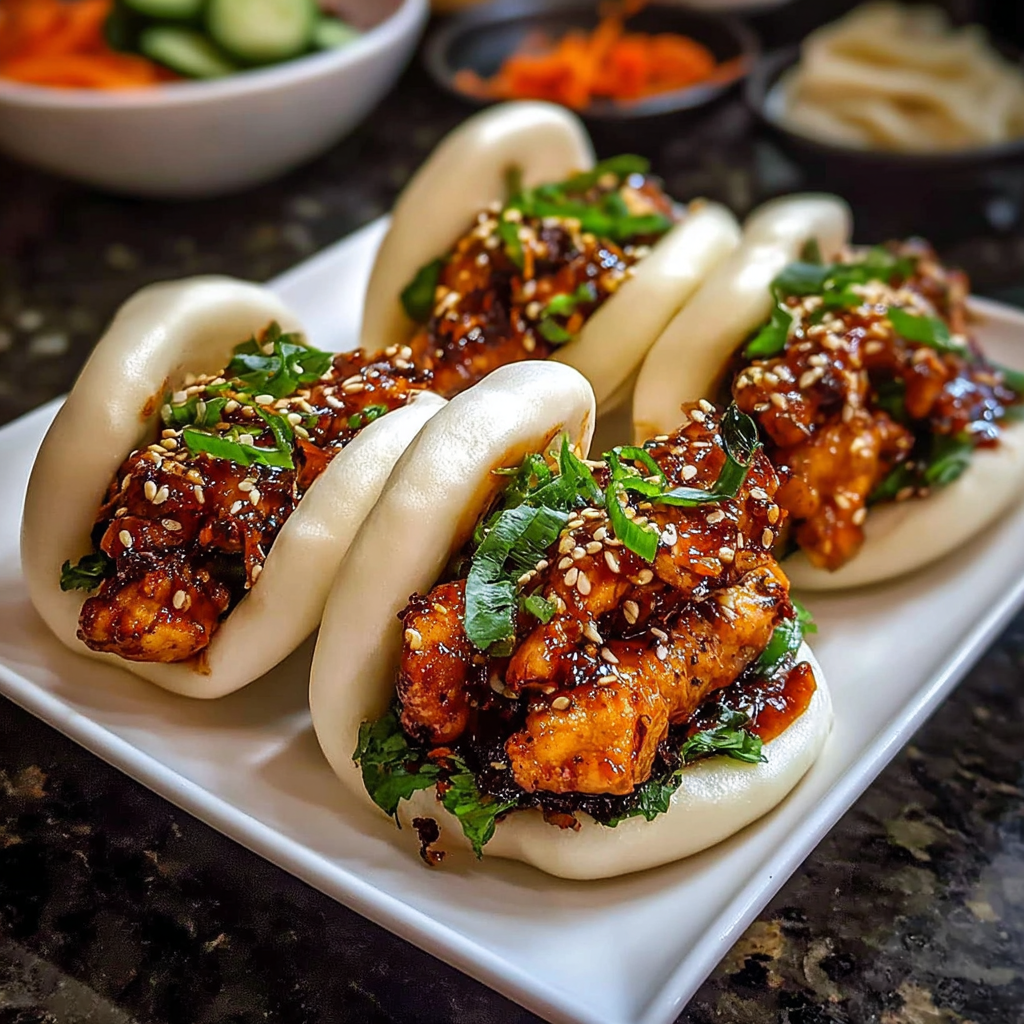 Korean Chicken Bao Buns