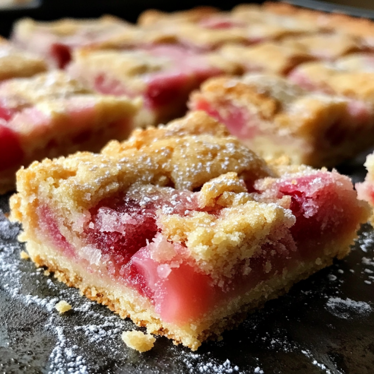 Rhubarb Shortbread Bars