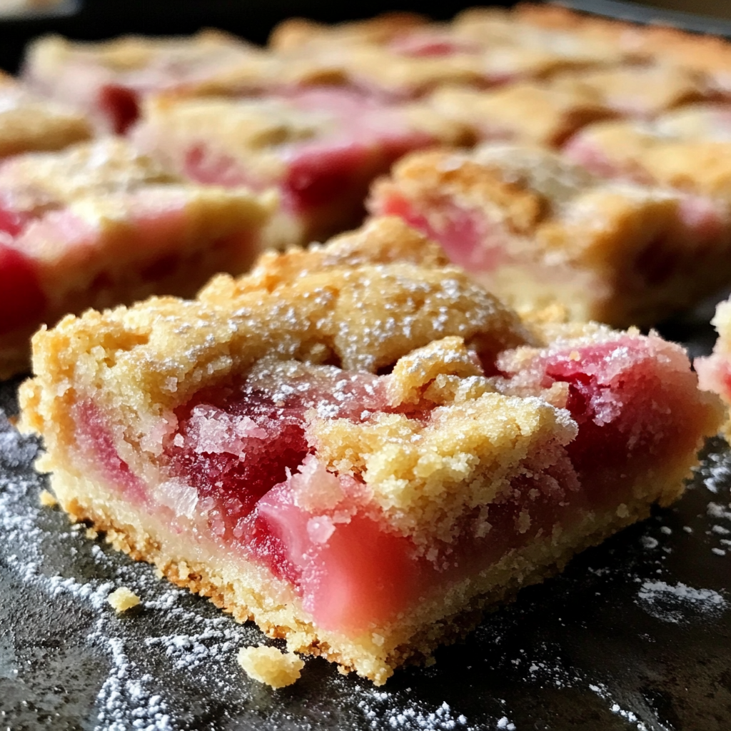 Rhubarb Shortbread Bars