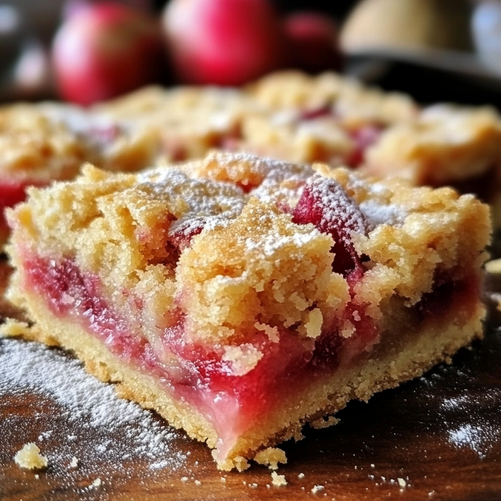 Rhubarb Shortbread Bars