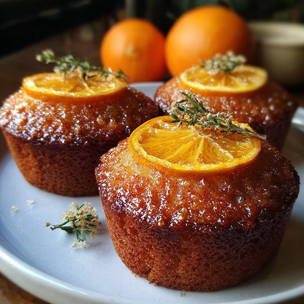 Orange Ginger Honey Cakes