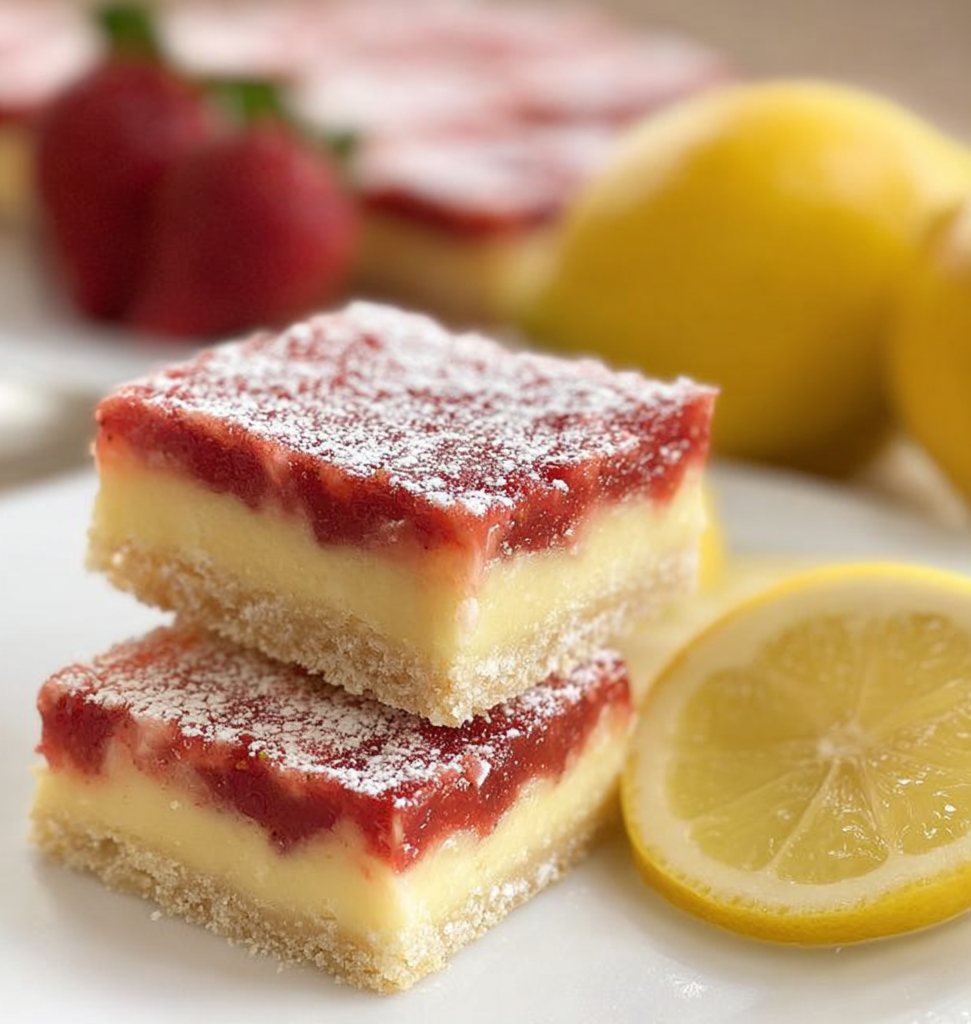 Strawberry Lemonade Bars