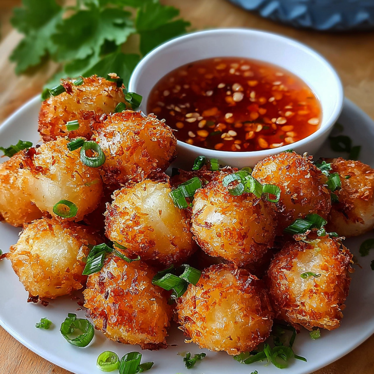 Crispy Shrimp Balls with Sweet Chili Sauce