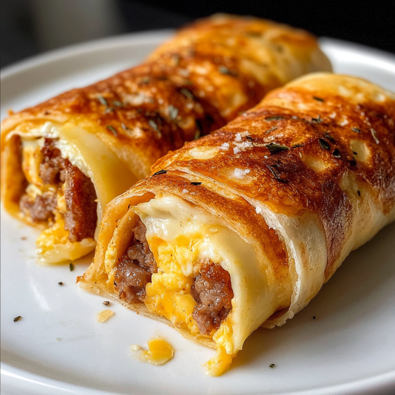 Easy Sausage, Egg, and Cheese Breakfast Roll-Ups