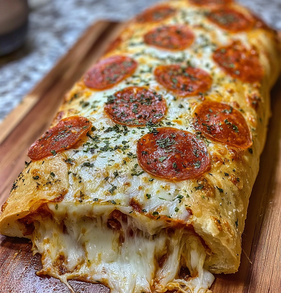 Cheesy Pepperoni Stromboli