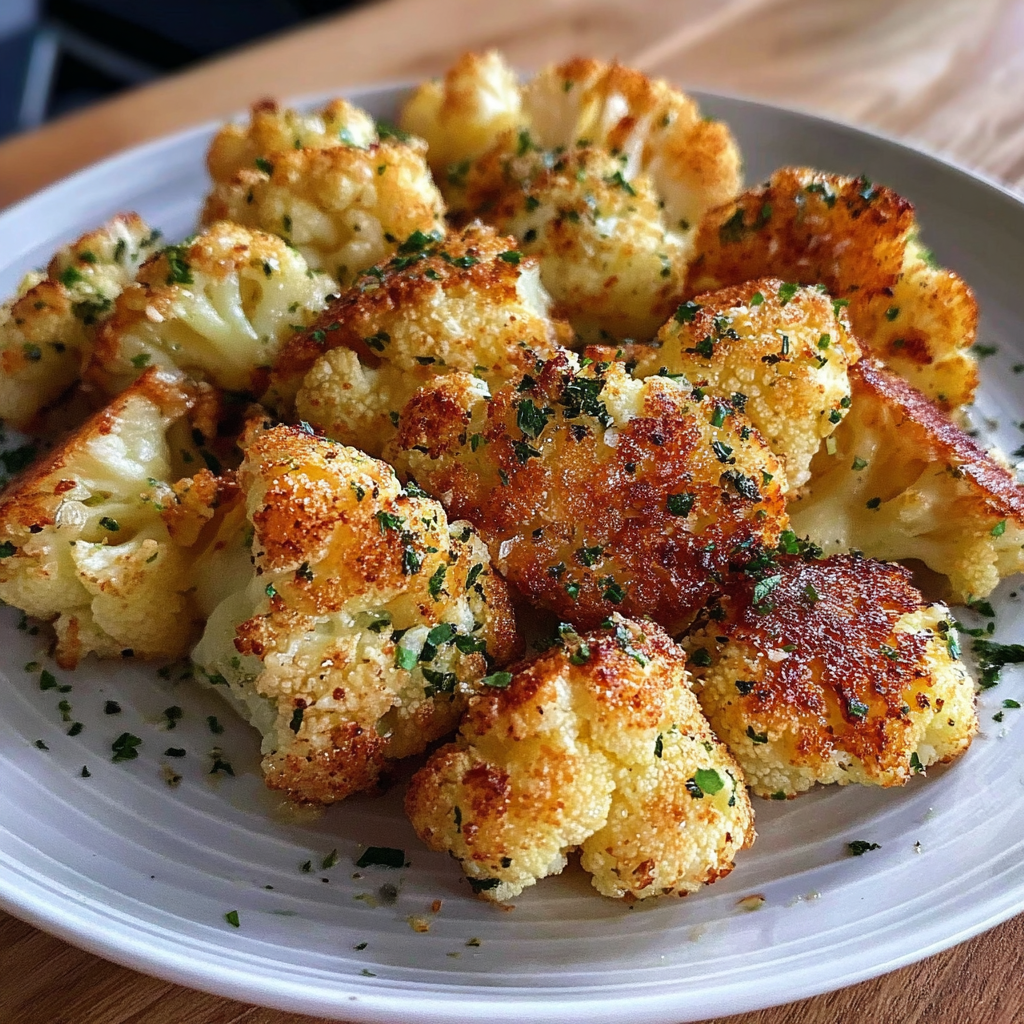 Garlic Butter Roasted Cauliflower