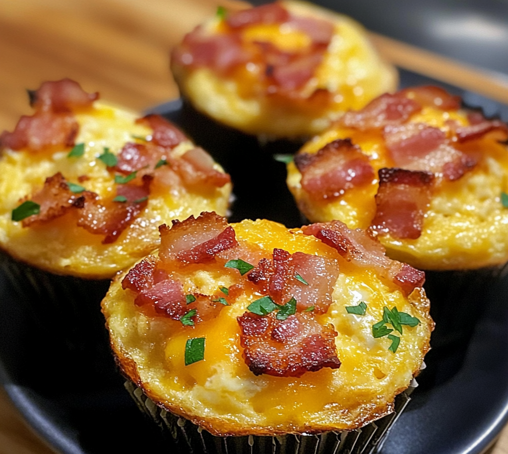 Bacon and Cheese Breakfast Egg Muffins