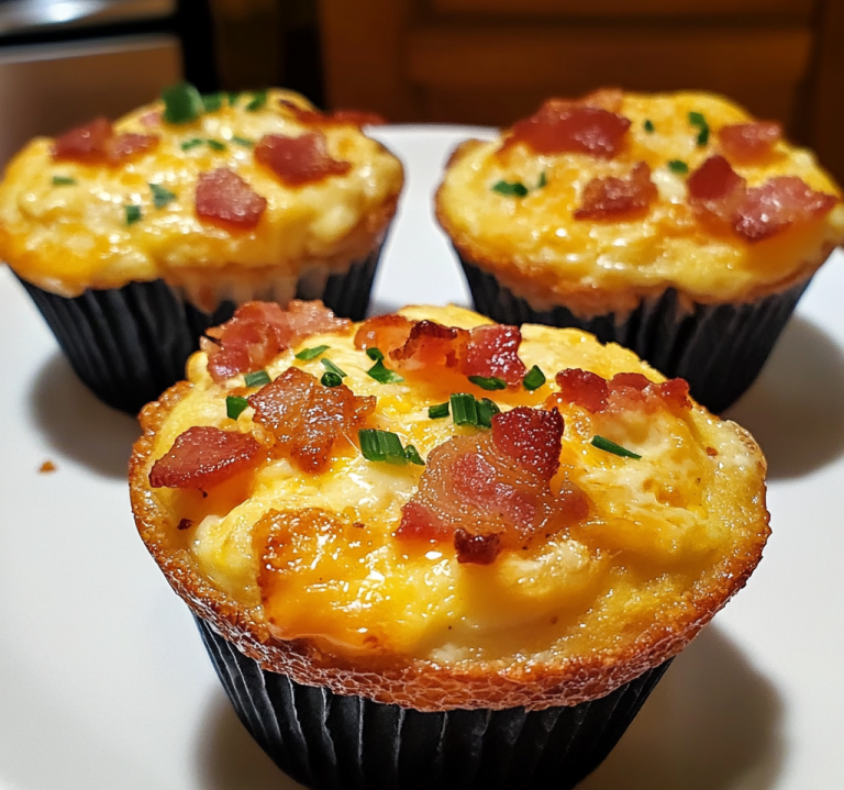 Bacon and Cheese Breakfast Egg Muffins