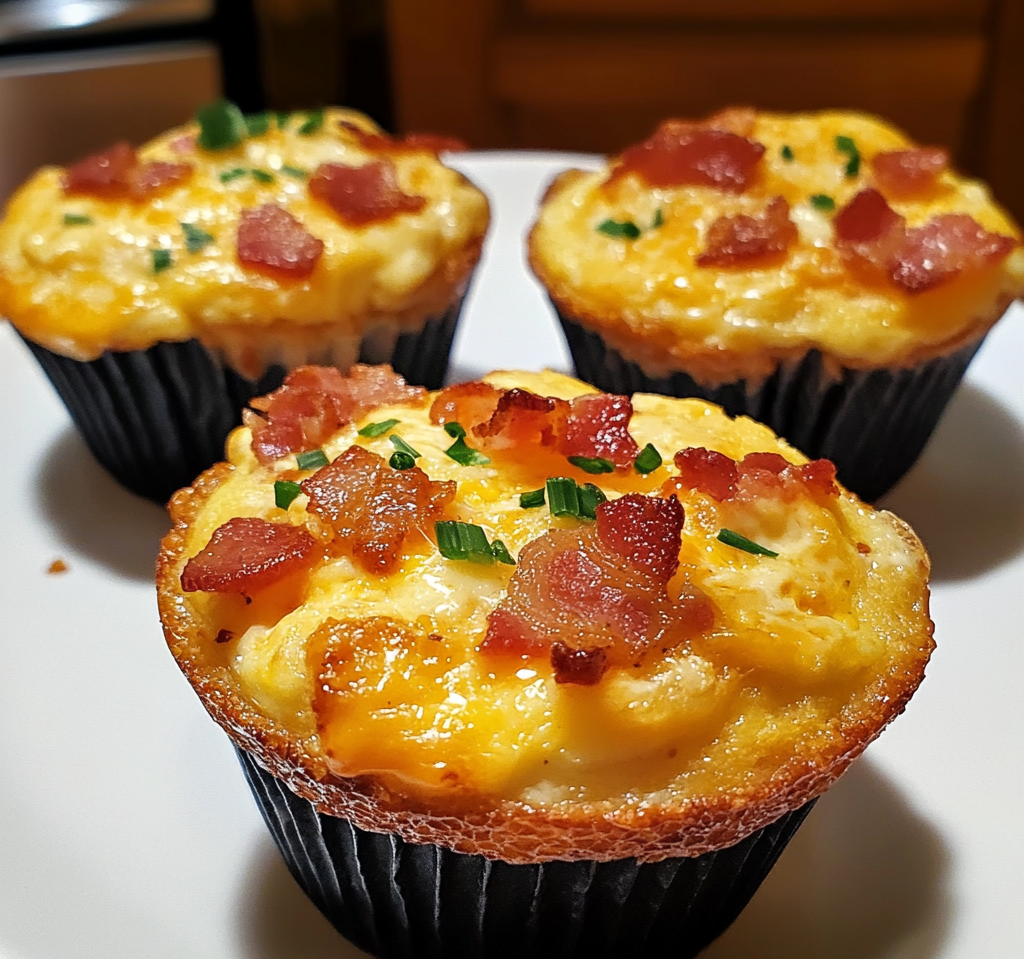 Bacon and Cheese Breakfast Egg Muffins